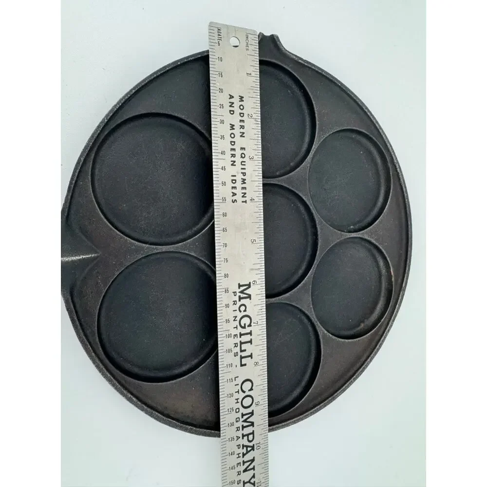 Vintage Jotul Cast Iron Aebleskiver Pancake Plette Pan Skillet Made in Norway